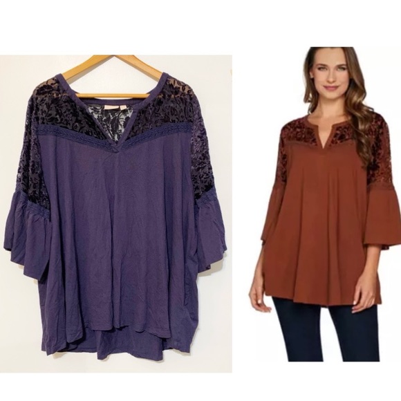 ❌SOLD LOGO Lavish Lori Goldstein Swing Top Velvet